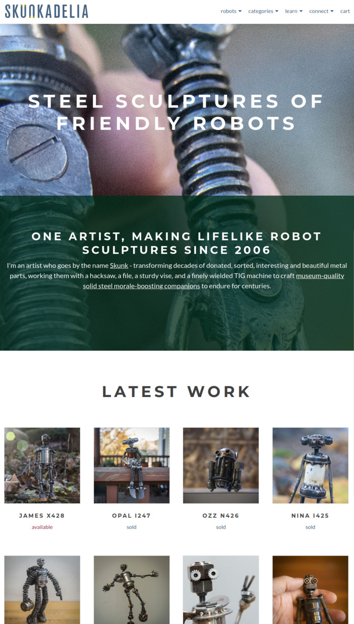 Wordpress website layout