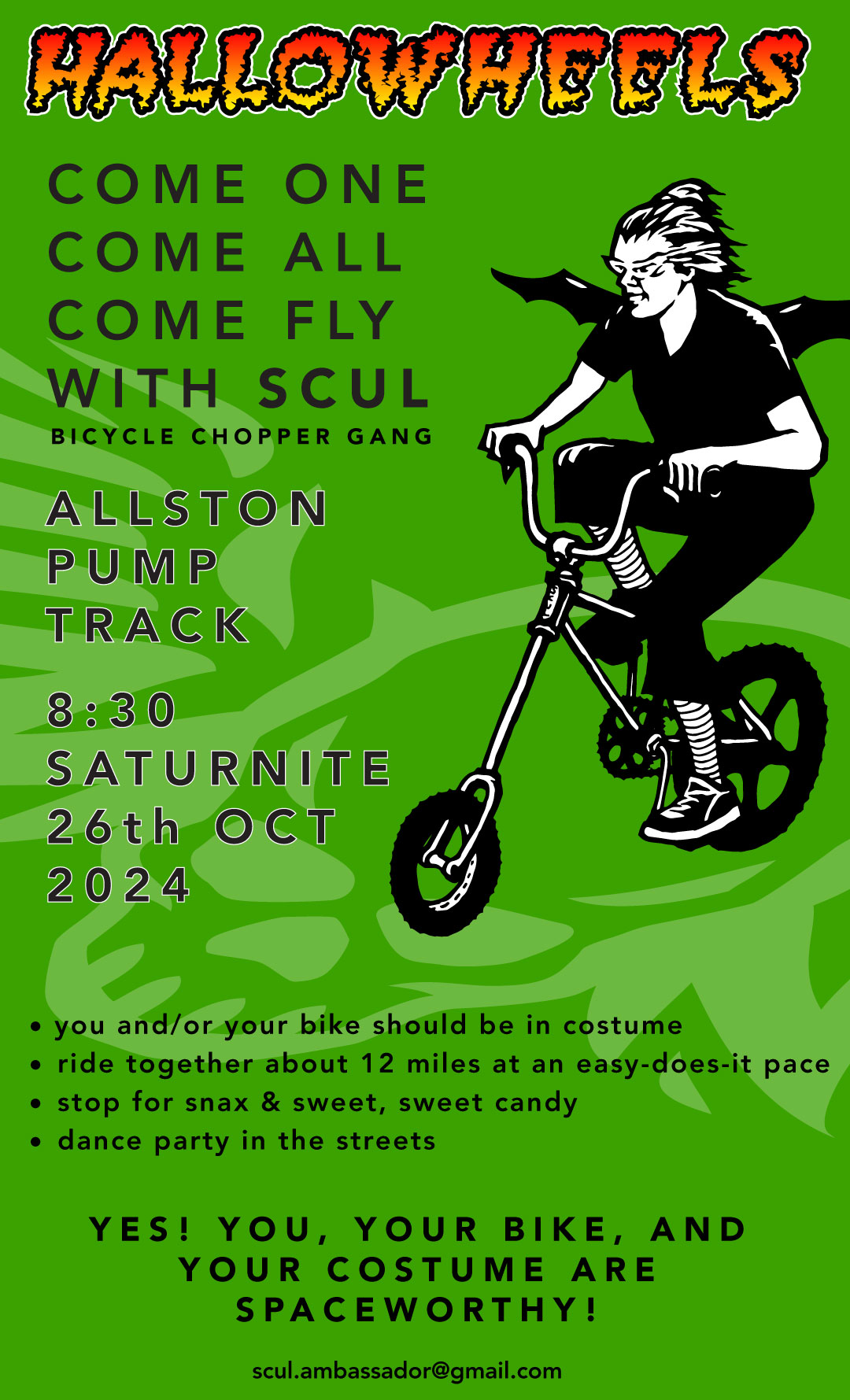community bike ride poster