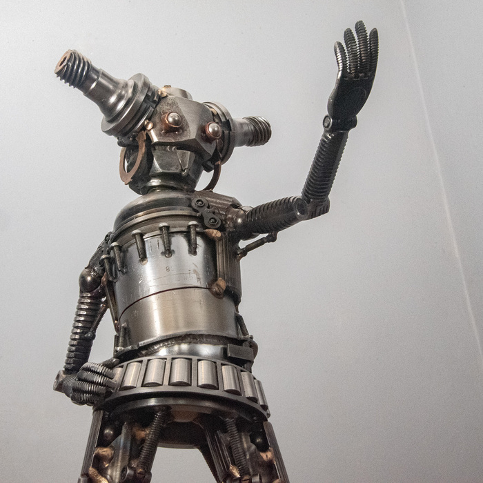 Over 400 of my repurposed-steel robot figurines icon