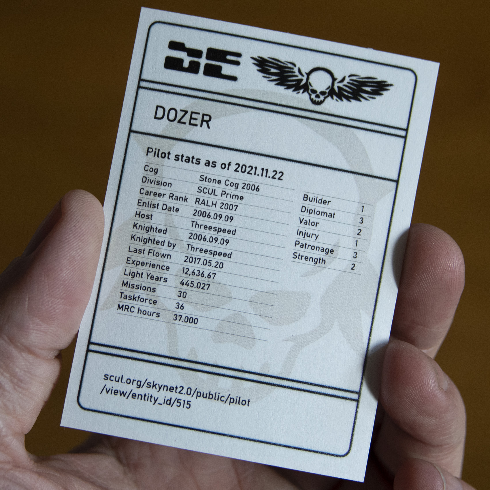 Trading Cards pack in hand