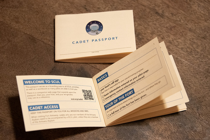 A small booklet titled 'Cadet Passport