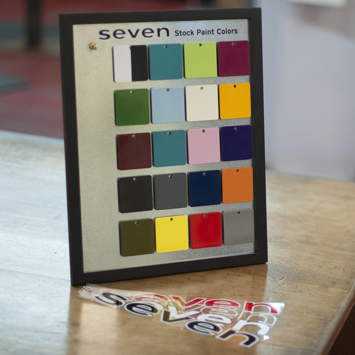 picture frame with colored paint chips