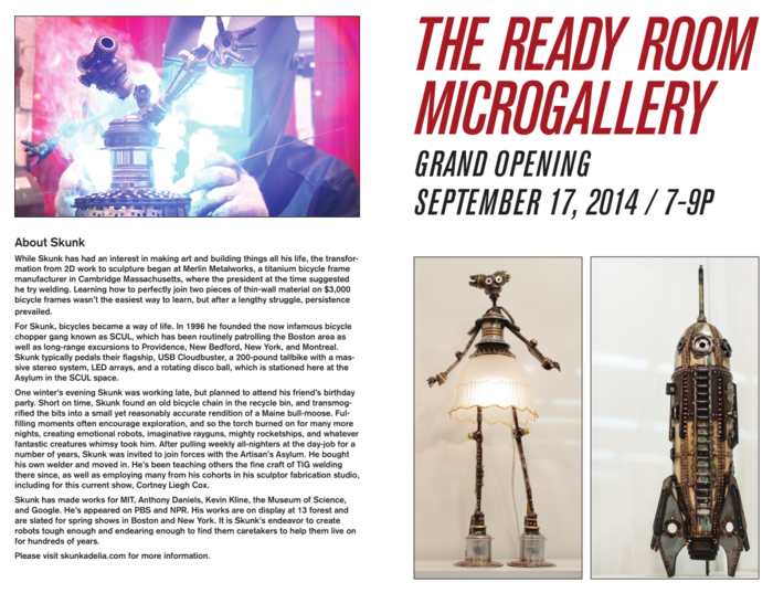 gallery opening flier front