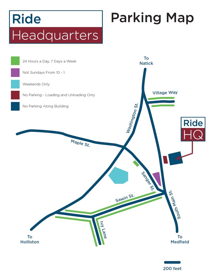 map to Ride Headquarters