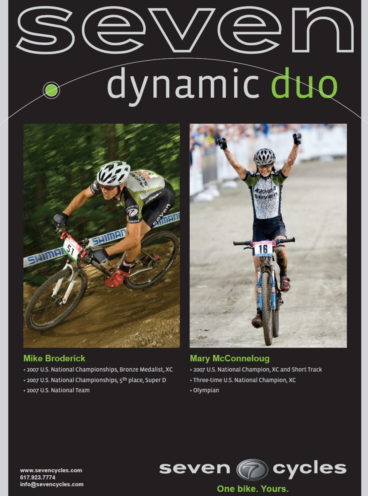 cycling poster to promote pro team